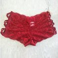 thumbnail image 7 of Black and Friday Deals 2023 Clearance under $5 JINMGG Womens Plus Size Clearance $5 Plus Size Lingerie Erotic Panties Women Lace Hollow Out Briefs Underwear Red L, 7 of 7
