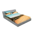 thumbnail image 2 of Ambesonne Nature Fitted Sheet & Pillow Sham Set, American Desert Cactus, Queen, Multicolor, 2 of 2