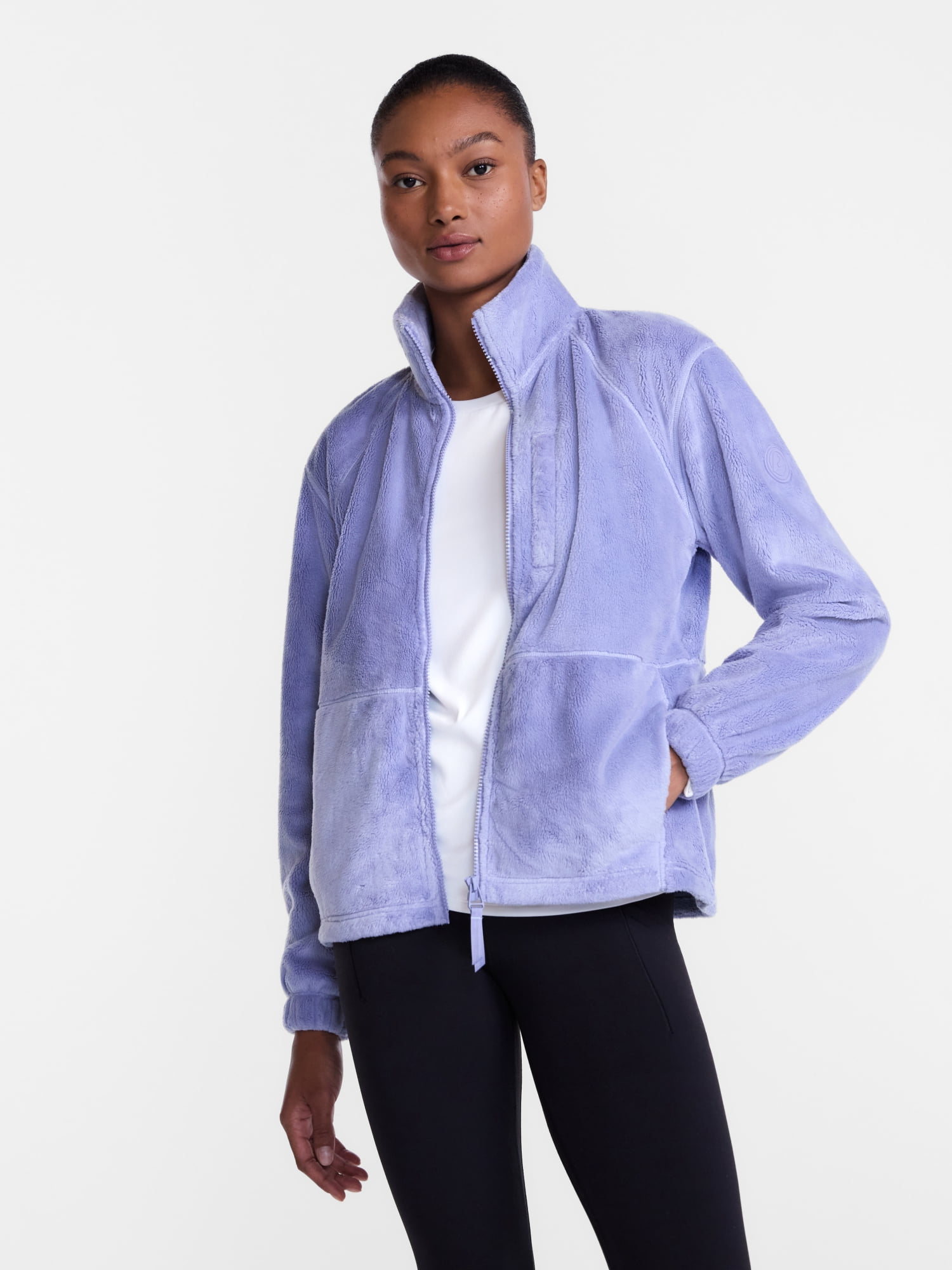 Ozark Trail Women's and Women's Plus Zip Up Fleece Jacket, Sizes XS-3X