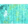 thumbnail image 1 of Ahgly Company Indoor Rectangle Oriental Turquoise Blue Industrial Area Rugs, 4' x 6', 1 of 4