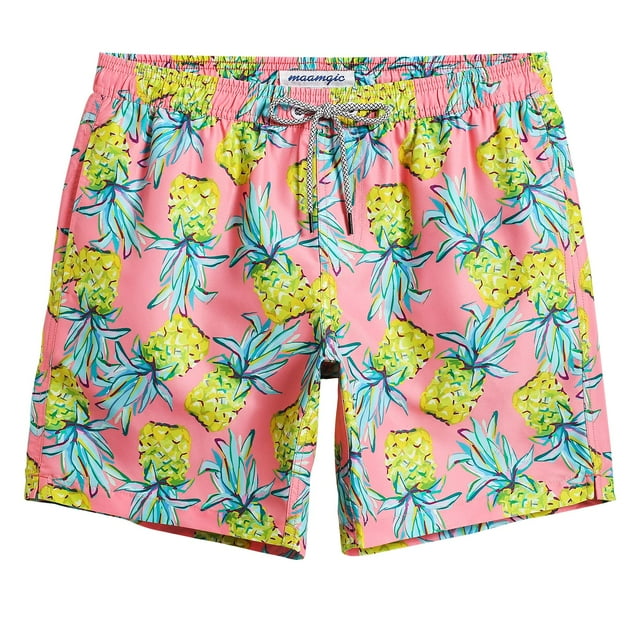 Bañador mamagic 0737-Green Pineapple para hombre, talla XS