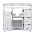 thumbnail image 5 of Roomfitters Bathroom Vanity Cabinet with 4 Drawers and Adjustable Shelves, Premium Wood Construction, Open-Back Design, White (Sink and Faucet not Included), 5 of 6