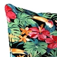 thumbnail image 6 of Jordan Manufacturing 46.5" x 24" Rani Citrus Black Tropical Rectangular Outdoor Deep Seat Chair Cushion Set with Welt, 6 of 11