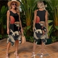 thumbnail image 3 of Psesaysky Japanese Style Shark Couples Matching Hawaiian Outfit Great Wave Print Mens Short Sleeve Shirts or Womens Sleeveless Tank Sundress with Pockets Beach Vacation Outfit, 3 of 7