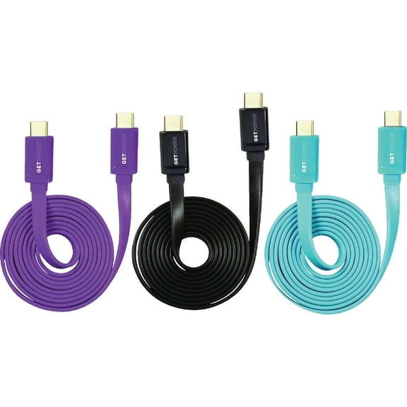 GetPower 3011699 4 ft. Assorted Color USB Charge & Sync Cable for Universal