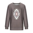 thumbnail image 3 of Patlollav Womens Tops Print T-Shirt Autumn Pullover Hoodless Sweatershrit, 3 of 6