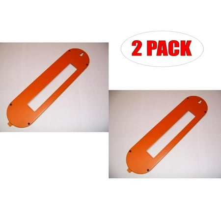 Ridgid TS2400LS Saw Replacement 8 inch Dado Throat Plate (2 Pack) #