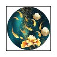 thumbnail image 2 of Cuadros Decorativos Bordado parcial Lotus Fish Cross Stitch Kits 11CT estampado DIY lienzo manualidades Likrtyny embutido en tela, 2 of 9