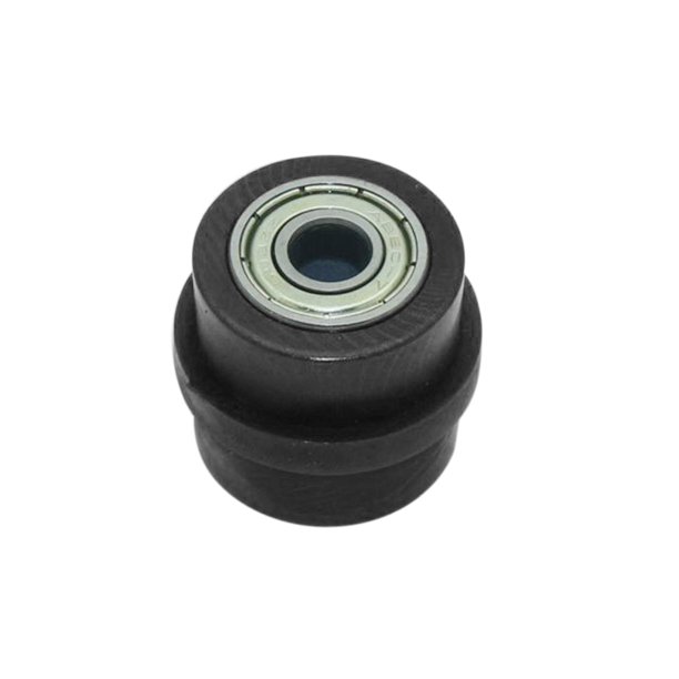 Motocicleta ATV Cadena Polea Rodillo Deslizante Tensor Rueda Guía 8mm Negro Cola Rodillo de polea de cadena de motocicleta