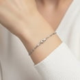 thumbnail image 4 of Tilo Jewelry Solid 925 Sterling Silver 2.75mm Anchor Mariner Chain Bracelet with Secure Lobster Lock | 7.5 Inch | Everyday Bracelet for Women, Men, Unisex, 4 of 10