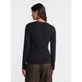 thumbnail image 3 of No Boundaries Crewneck Tee with Long Sleeves, Women's XXS-XXL, 3 of 5