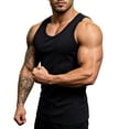 thumbnail image 6 of IhhxPro Men's Sleeveless Muscle Tank Top Moisture-Wicking Quick Dry Summer Fitted Workout Gym Athletic Performance Cotton Vest Casual Bodybuilding S-3XL, 6 of 9