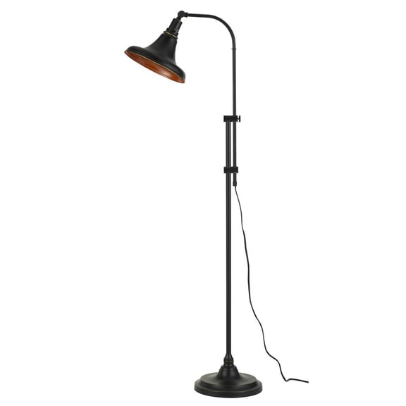 Cal Lighting Taranto 1-Light Adjustable Metal Floor Lamp in Dark Bronze