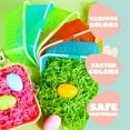 thumbnail image 3 of Joyfy 6 Pcs Plastic Easter Baskets with (60g) Tricolor Easter Fake Grass Paper Shred(Green,Yellow,Red), Large Easter Egg Baskets with Handles for Easter Egg Hunting, Easter Party Favors, 3 of 7