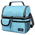 thumbnail image 1 of Lonchera Premium Aislada de Doble Piso OPUX para Adultos, Color Azul Verde, 1 of 9