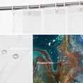 thumbnail image 3 of Colorful Abstract Marble Decor Shower Curtain, Bathroom Decor Polyester Fiber Plastic Rings Quick-Drying Waterproof for Bathtubs/Bathroom, 72x72 inches, 3 of 6