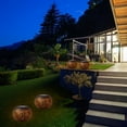 thumbnail image 3 of Solar Lantern Outdoor Dancing Flickering Flame Solar Powered LED Light Waterproof Metal Decorative Lamp Auto On/Off Lighting, 3 of 9