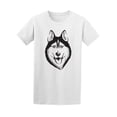 thumbnail image 1 of Cute Husky Dog Front View T-Shirt Men -Image by Shutterstock, Male 3X-Large, 1 of 2