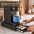 thumbnail image 5 of Everie Coffee Pod Organizer Drawer Compatible With  K Cup Pods Holds 18 Pods Smooth Glide Fits Under Coffee Maker Black, 5 of 10