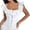 White, variant on Sexy Tube Top For Women French Style Ruffled Bustier With Button Detail Waist Training Corset T Shirt Summer Fashion,Color:White