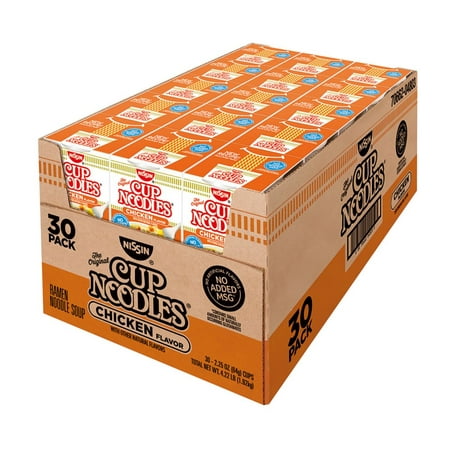 Branded Nissin Cup Noodles, Chicken Flavor (2.25 oz., 30 ct.) - [Qty Discount / Wholesale