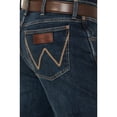 thumbnail image 4 of Wrangler Men's Retro Melbourne Dark Wash Slim Straight Stretch Denim Jeans - 112352748 32W x 30L  US, 4 of 4