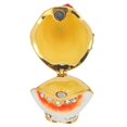 thumbnail image 1 of Joyero de búho esmaltado Jadeshay artesanía de metal, 1 of 14
