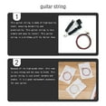 thumbnail image 4 of ziyahi Guitar String Steel Rust-proof Folk Easily Install Simple Design Acoustic Strings Brass Sweet Gift Replaced Tools Chords Colorful/Black, 4 of 6