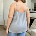 thumbnail image 2 of fatyb Plus Size Tank Tops with Built in Bra for Women Spaghetti Strap Camisole Loose Casual Cami Shirts, 2 of 4
