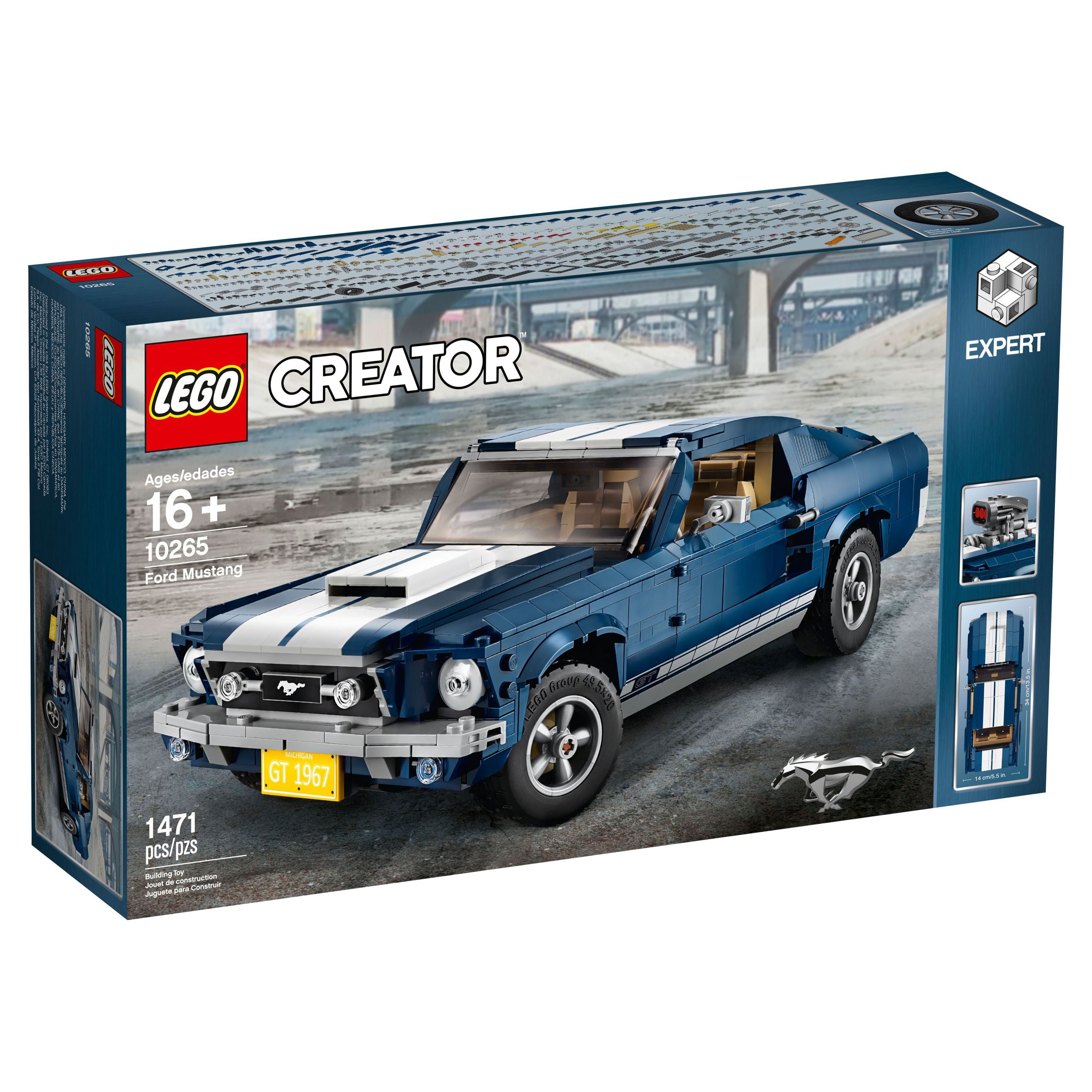 LEGO Creator Expert Ford Mustang 10265 Building Set - Exclusive Advanced Collector's Car Model, Featuring Detailed Interior, V8 Engine, Home and Office Display, Collectible for Adults and Teens - image 3 of 6