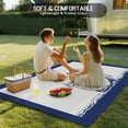 thumbnail image 4 of Nautical Sailboat Outdoor Rug 5x8 Ft - Reversible Patio Rug Outdoor Camping Rugs, Navy Blue Ocean Seagull Waves Ship Washable Indoor Outdoor Area Rugs, Non-Slip Outdoor Carpet Runner for Deck/Porch, 4 of 7