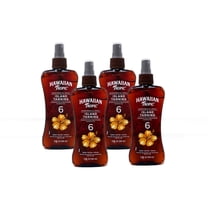 Hawaiian Tropic Island Tanning Sunscreen Oil Spray, SPF 6, Moisturize Coconut Oil, 8 FL OZ - 4 Pack