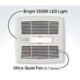 thumbnail image 4 of Broan-NuTone Flex Series 110 CFM 1 Sones Bathroom Exhaust Fan with Light, 4 of 6