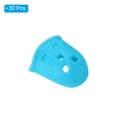 thumbnail image 3 of Uxcell Rubber Finger Tips Silicone Thumb Fingertip Protector Thimble for Guitar Playing Sky Blue XS Size 30 Pack, 3 of 6