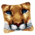 thumbnail image 4 of Almohada Funda Manualidades Hugo 17x17 Pillow Latch Hook Rug Kit, 4 of 9