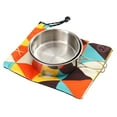 thumbnail image 6 of Soimiss 1Set Compact Foldable Stainless Steel Bowls Camping Tableware with Storage Bag, 6 of 8