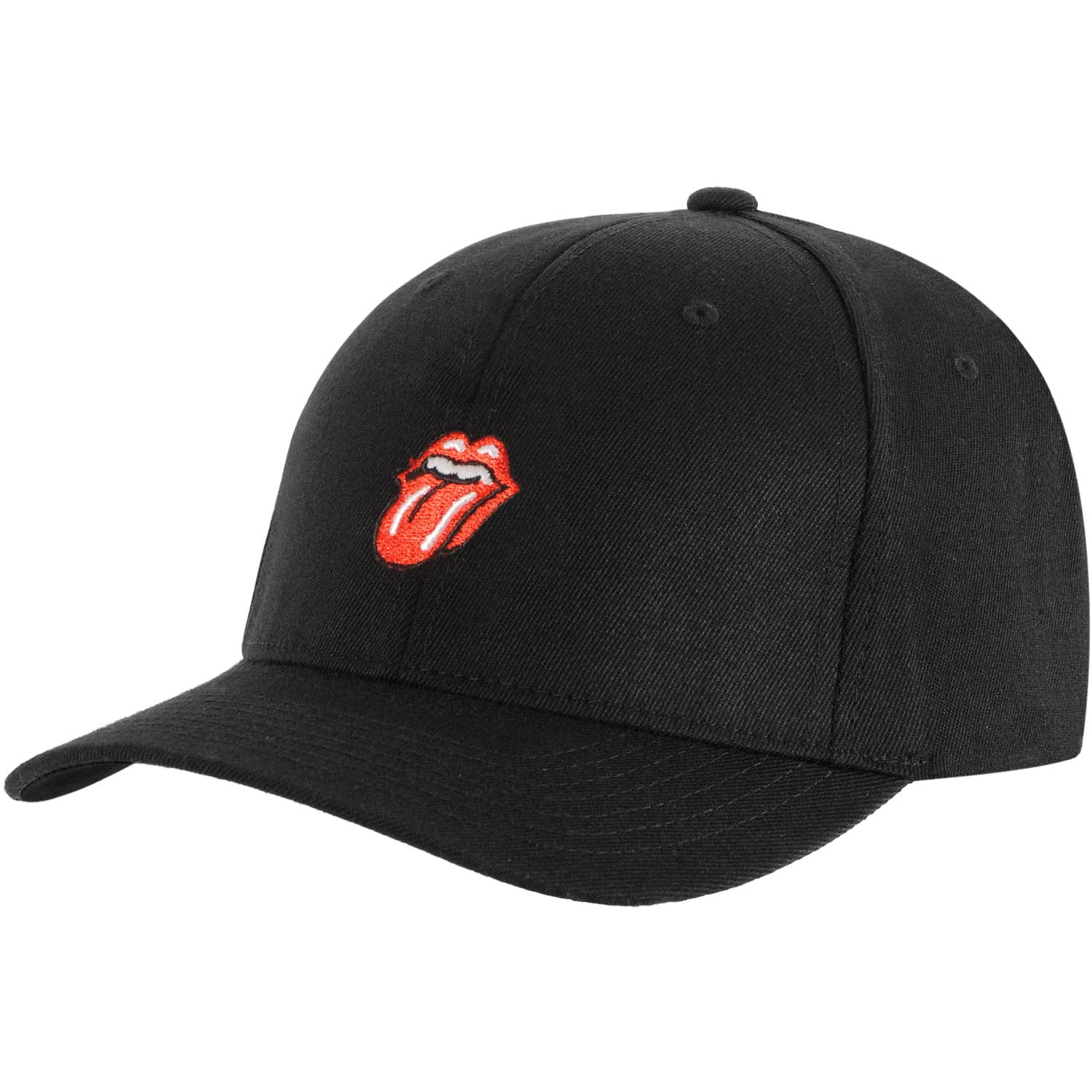 Rolling Stones Rolling Stones Men's Classic Logo Dad Hat On Black