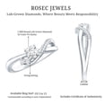 thumbnail image 5 of Rosec Jewels Lab Diamond Promise Engagement Ring - EF-VS Grade- Ready to Gift for Valentines, 14K White Gold, US 5.50, 5 of 8