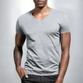thumbnail image 5 of Sport Tshirt Men Thin Tshirts for Men Summer Shirts for Men Loose Fit V Neck Short Sleeve Casual Tee Tops Fashion Solid Color Athletic Beach Blouses, 5 of 8