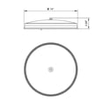 thumbnail image 4 of DYMOND 14" LED Ceiling Light Thin Slim Dimmable Flush Mount Satin Brushed Nickel, 4 of 9