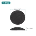 thumbnail image 2 of Uxcell Door Stoppers Wall Protector, 4pcs Silicone Door Handle Buffers, Self Adhesive Door Knob Guard, Black, 2 of 6