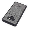 thumbnail image 3 of Dockem Galaxy Note 9 Luxe TPU Wallet Case; 2 Card Holder Slots, Soft TPU Black/Grey, 3 of 9