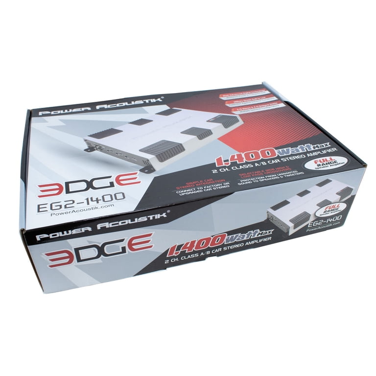 Power Acoustik EG2-1400 1400W Class A/B 2 Channel Amplifier