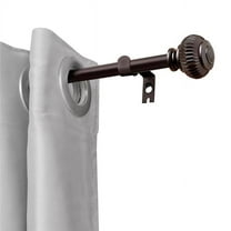 0.75 in. Curtain Rod for 28 to 48 in. Windows, Oil Rubbed Bronze