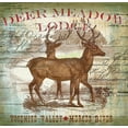 thumbnail image 2 of Allen, Candace 12x12 Gold Ornate Wood Framed with Double Matting Museum Art Print Titled - Dear Meadow, 2 of 4