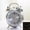 Silvery, variant on SIMDOO 4" Analog Luminous Alarm Clock Twin Bell Silent Non-Ticking Quartz Battery Operated Loud with Backlight for Bedside Table Vintage Retro Style, Decorative Desk Clock