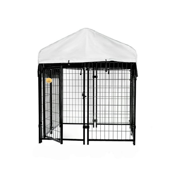 KennelMaster Black Welded Wire Dog Kennel, 48"L x 48"W x 52"H Walmart