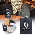 thumbnail image 3 of 8oz Stainless Steel Flask Portable Outdoor Flat Metal Hip Flask for with Screw Cap, 3 of 8