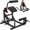 Black, variant on HeeH AB Crunch Back Extension Machine: AB Workout Core Machine Upper Body Strength Training 2-in-1 Core Trainer Lower Back Home Gym Equipment Plate Loaded Training with Cable System Red