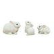thumbnail image 2 of Fiudx Juego de Conejitos de Pascua, Bonitos Adornos de Resina, Decoración de Conejito Blanco para El Hogar, Decoración Portátil para Mesa de Jardín, Ideal para Fiestas de Pascua, 3 Piezas, 8 X 5 X 5,, 2 of 6